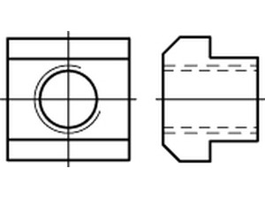 Veržlės T-formos, DIN 508