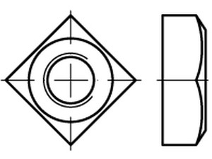 Veržlės kvadratinės, DIN 557