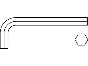 Raktai vidiniam šešiakampiui, DIN 911