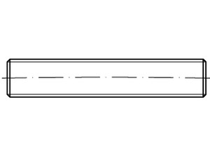 Smeigės vientisu sriegiu, DIN 976