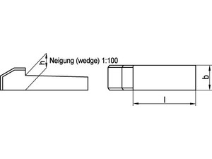 Pleištai kūginiai, DIN 6887