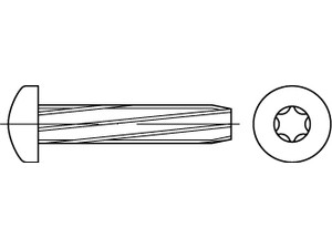 Sraigtai sriegį pjaunantys, DIN 7516, DIN 7516, vaizdas 2