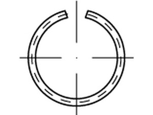 Žiedai fiksaciniai, angoms ir velenams, DIN 7993