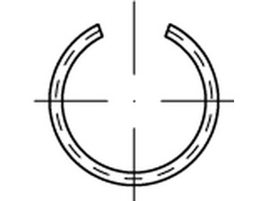 Žiedai fiksaciniai, angoms ir velenams, DIN 7993, DIN 7993, vaizdas 2