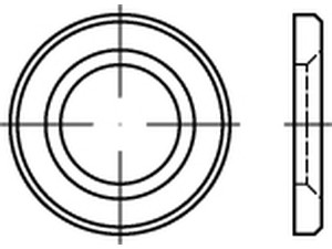 Poveržlės konstrukcinės, grūdintos, apvalios, EN 14399-6