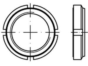 Veržlės apvalios, fiksuojančios, su kaproniniu įdėklu, R 88081