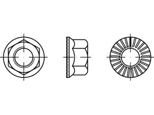 Veržlės flanšinės, RIPP, R 88914